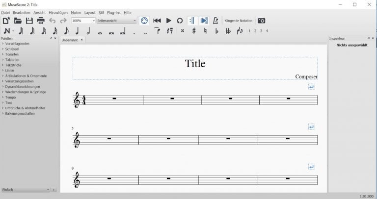 Noten Schreiben Programm Kostenlos Online musikwissen.com